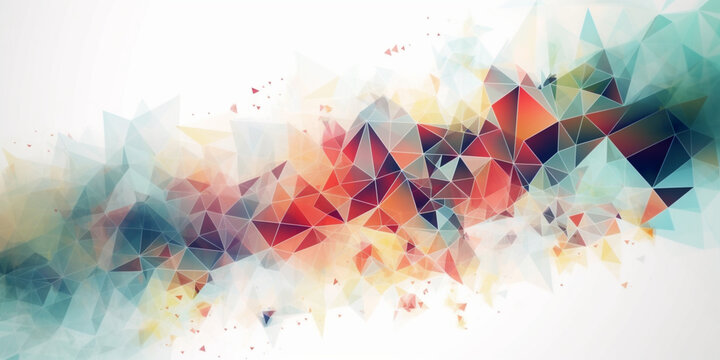 abstract background, geometric shapes, lines, triangles, colors