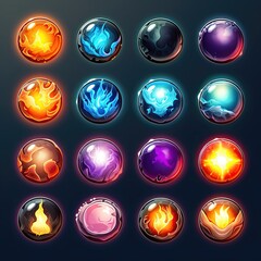 crystal magic sphere game ai generated