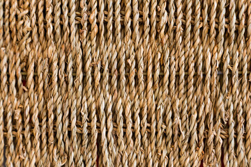 Selective focus closeup photography of natural rattan basket