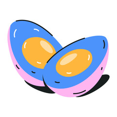 Egg cup flat icon design 