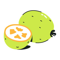 Easy to use flat icon of pear 