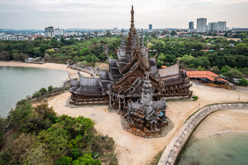 Aerial view of the Thailand landmarks