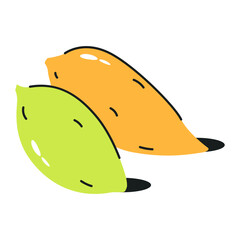 Editable flat icon of Nuts