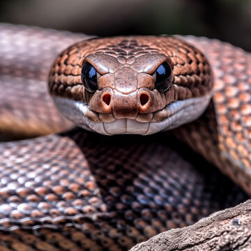 The Eastern brown snake was featured in an image - generative ai.