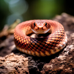 The Common death adder image was generated using generative AI - generative ai