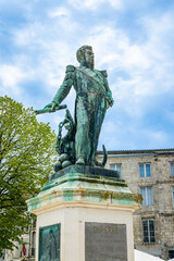 Fototapeta premium Monument in honor of Victor Guy, Baron Duperré, in La Rochelle, France