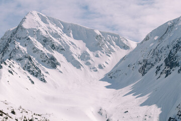 Snow covered mountains