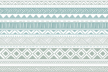 Ethnic vector seamless pattern. Tribal geometric background, boho motif, maya, aztec ornament illustration. rug textile print texture