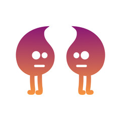 unique emotional emoji character 