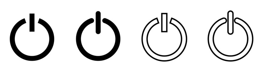 Obraz premium turn on turn off icon computer