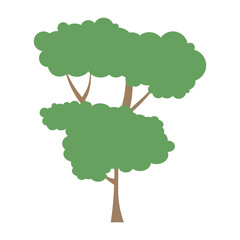 Flat Tree Illustration Set Collection