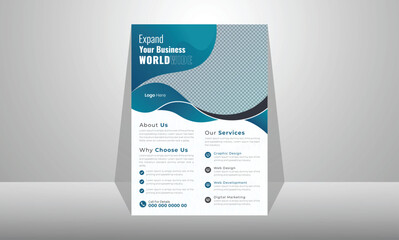 Modern Business Flyer Design Template Abstract Vector Design Stylish Flyer Design Cover Template Colorful Gradient Background