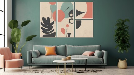 Matisse inspired botanical minimalist collage