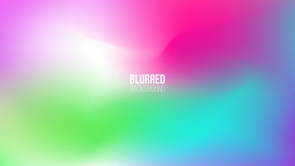 Bright blurred background with vivid color gradient for creative graphic design. Vector illustration.
