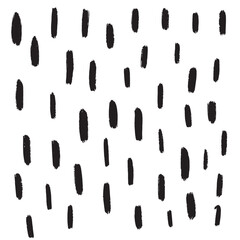 Handdrawn circle Vector Seamless Background. Repeating geometric texture.