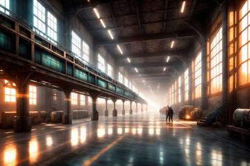 Generative concept art illustration. Generative ai.