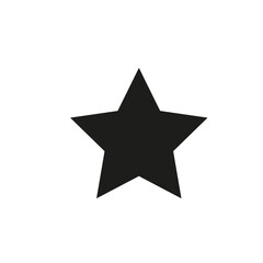 Black star icon vector design on white background - 601096704