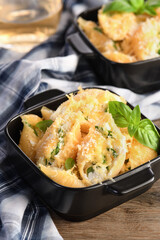 Conchiglioni stuffed with ricotta