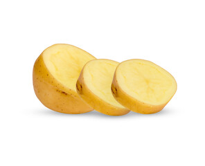 Naklejka na ściany i meble Potatoes png images _ vegetables images _ potatoes in isolated white background _ decorated vegetables images _ Indian vegetables images