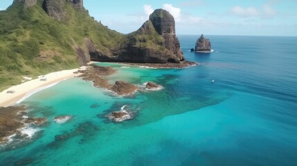Obraz premium A picturesque view of Fernando de Noronha island