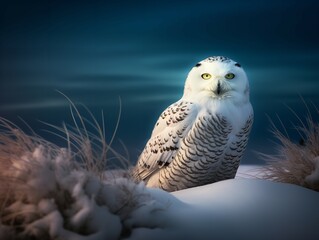 Snowy Owl's Solitude: Ghost of the Arctic Tundra