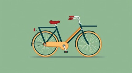 Cartoon bicycle icon design