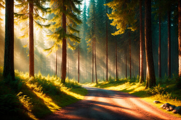 Fototapeta premium Generative concept art illustration. Generative ai.