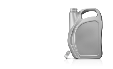 Opened plastic fuel tank isolated on white background PNG transparent