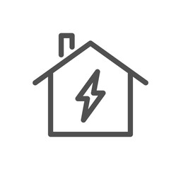 Energy types related icon outline and linear vector.