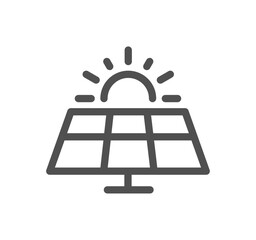 Energy types related icon outline and linear vector.