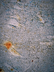 Rusty, mottled yellow, old iron 