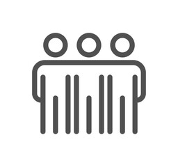 Friendship and love related icon outline and linear vector.