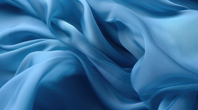 Floating blue fabric texture