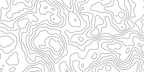 Topographic Map in Contour Line Light topographic topo contour map and Ocean topographic line map with curvy wave isolines vector