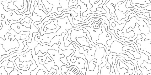 Topographic Map in Contour Line Light topographic topo contour map and Ocean topographic line map with curvy wave isolines vector