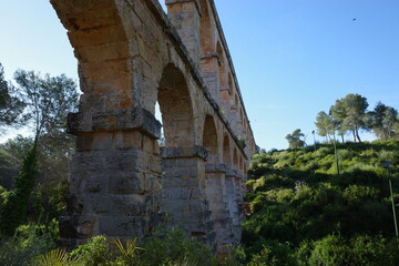 Fototapeta na wymiar The Ferreres Aqueduct