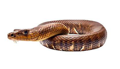 Obraz premium Snake isolated on transparent background cutout image