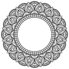 Circular pattern in the form of a mandala