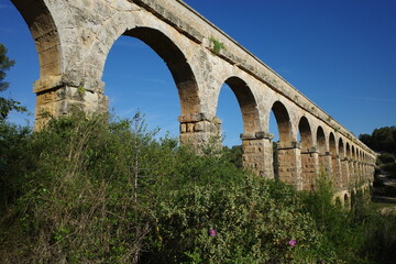Fototapeta na wymiar The Ferreres Aqueduct