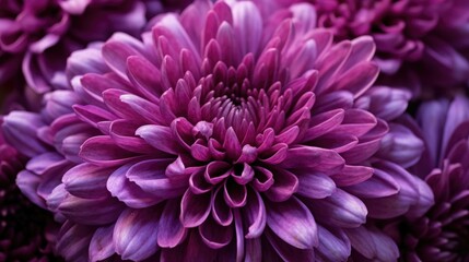 Purple Chrysanthemum Flower