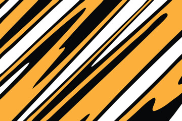 Abstract orange black and white background with stripe and curvy shapes 