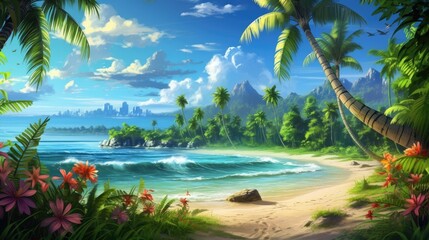 Fototapeta premium Tropical Seashore