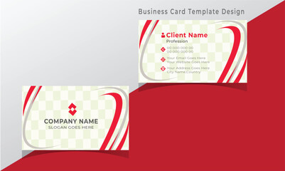 Clean style modern professional business card template design