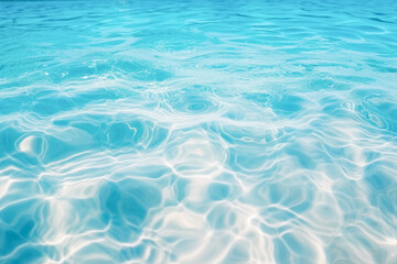 Fototapeta na wymiar Abstract background blue water surface swimming pool,turquoise beach bluewater surface background