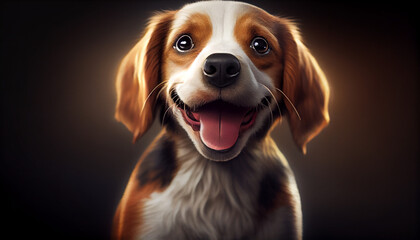 Smiling dog Ai generated image