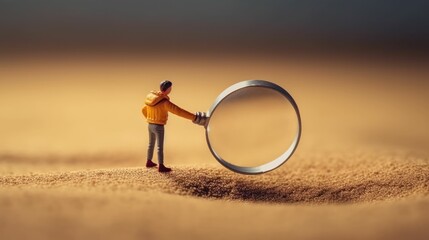 Fototapeta premium Search for yourself: Self-development and self-knowledge