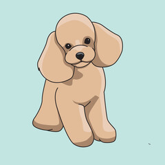 illustration vector graphic of dog