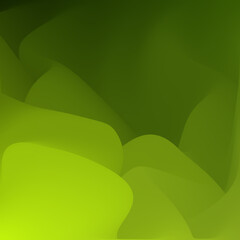 Natural gradient background. Abstract green color wave.