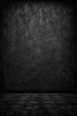 Simple black gradient studio backdrop abstract drack background backdrop product or text backdrop design