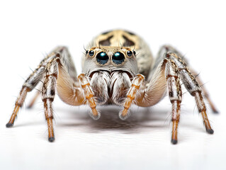 Spider, isolated on white background, Generative AI